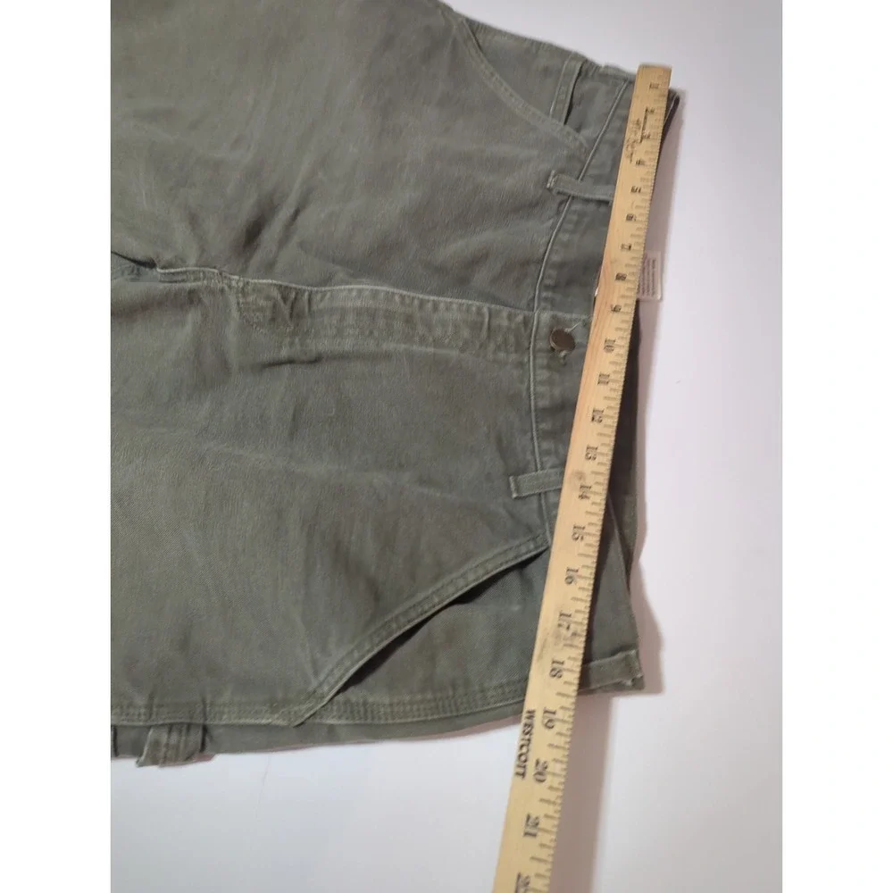 Carhartt Dungaree Carpenter Canvas Pants Men 38x34 Washed Duck Work B11 MOS